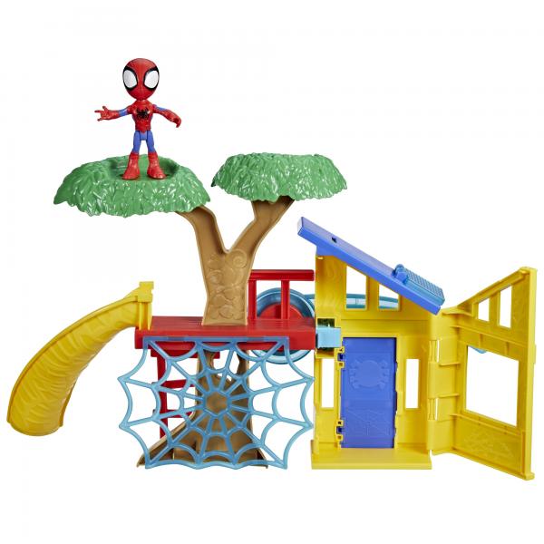 Scatola Area Giochi Spidey Con Statuetta Spidey Da 10 Cm, Per Bambini Di 3 Anni, Marvel Spidey E I Suoi Amici Straordinari
