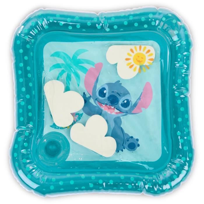 Disney Baby - Stitch - Tappetino Ad Acqua Per Neonati, Gioco Sensoriale Ed Educativo, Gonfiabile, Facile Da Pulire, Pieghevole, Dalla Nascita