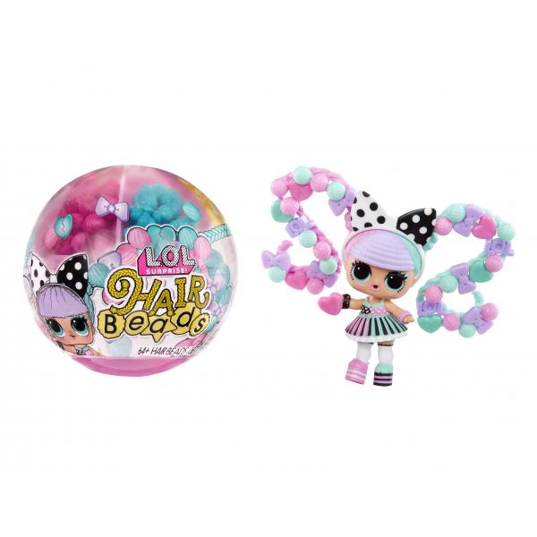 Lol Surprise - Panini Per Capelli - Acconciature Con Perle - Bambola Da 7,5 Cm - 4 Anni