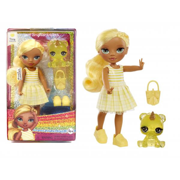 Rainbow High Littles - Bambola Da 15 Cm + Animale Domestico - Giallo - Dai 4 Anni In su