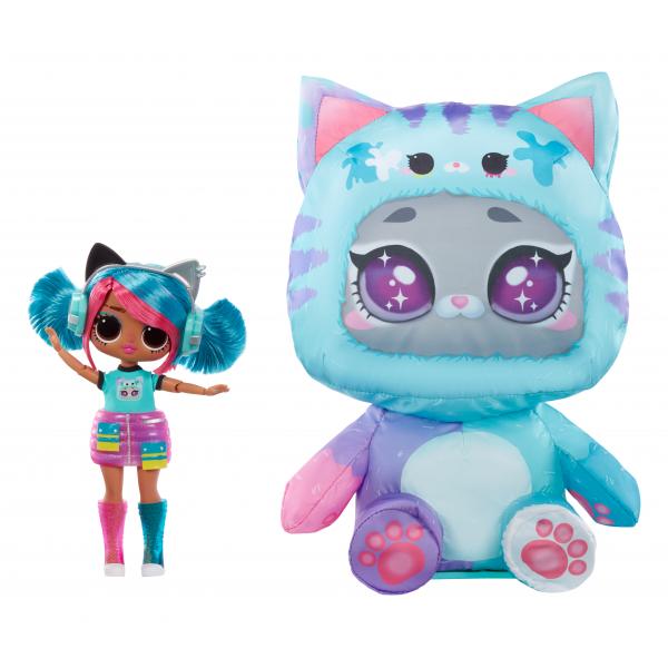 Lol Surprise - Bambola Tweens Costume - Emma Emo - Bambola 17 Cm + Animale Gonfiabile - Sorpresa Da Scoprire