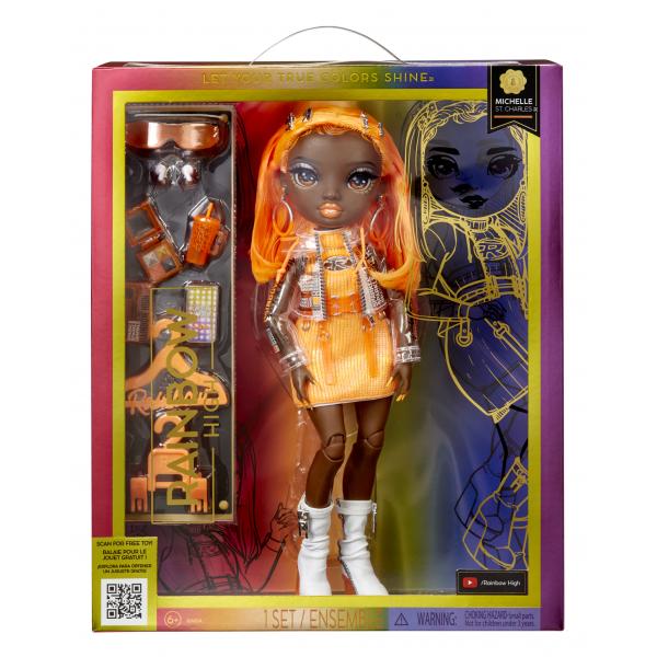 Rainbow High - Mannequin Doll - Michelle St Charles (fluo Orange) 5 Series
