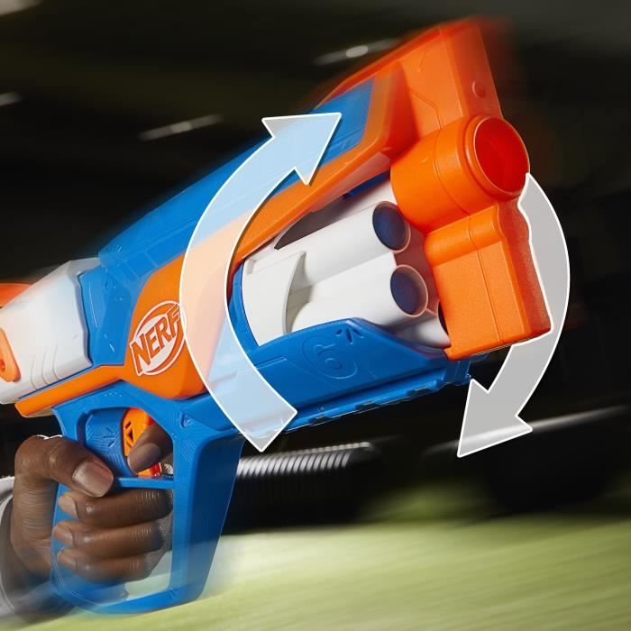 Blaster Nerf Agility N Series, 12 Dardi Nerf N1 Solo Per Blaster Nerf N Series, Canna Da 6 Dardi, Giochi Da Esterno - Image 4