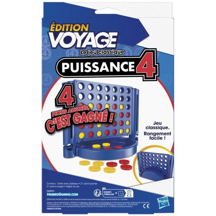 Power 4 Voyage, Gioco Da Tavolo Da Viaggio Per 2 Giocatori, Gioco Da Viaggio, Dai 6 Anni, Hasbro Gaming - Image 3