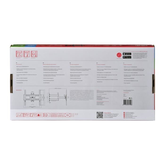 One For All Wm2453 - SupporT-Mural Tv Smart - Inclinabile 20 ° E Orientabile 180 ° - 32-65 '' / 81-165 Cm - Versare Tv Max 50 kg - Image 5