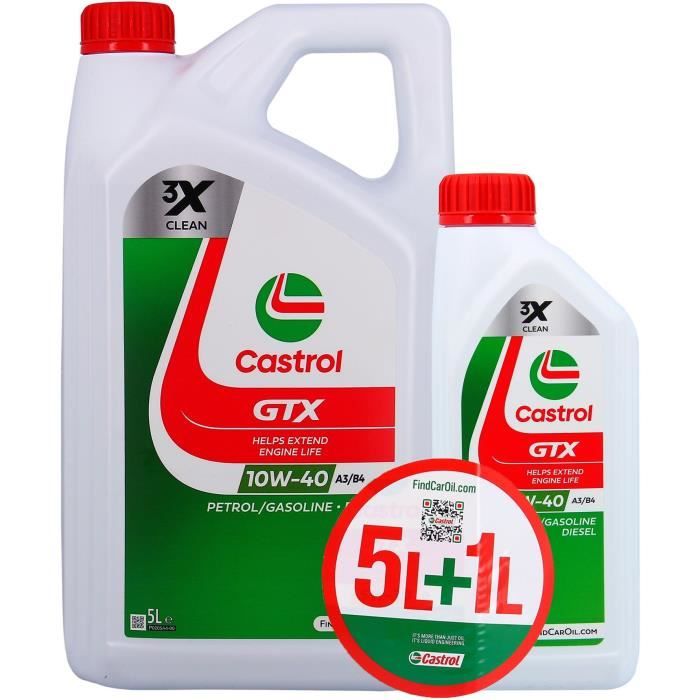 Olio Motore - Castrol Gtx - 10W-40 A3/b4 - 5l+1l - 057026