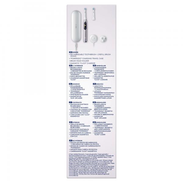 Spazzolini Da Denti - OraL-B - Serie Io9s - Quarzo Rosa (+1 Ricarica) - Elettrici - Image 4