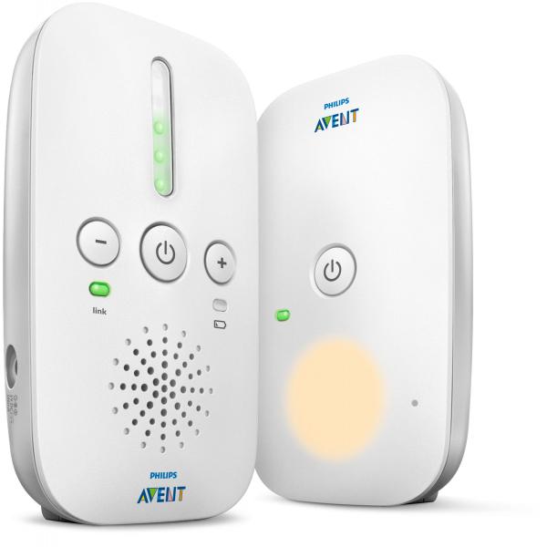 Philips Babyphone Dect Scd502 / 26 - A Batteria O A Rete - Portata 300 M - Funzione Luce Notturna
