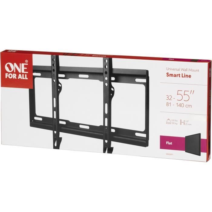 Uno Per Tutti I Wm2411 - Supporto Per La Parete Tv Supporto Piatto Per Lo Schermo 32-65 ''/81-165cm - Per Tv Max 100kgs - 25 Mm Dalla Parete - Image 4