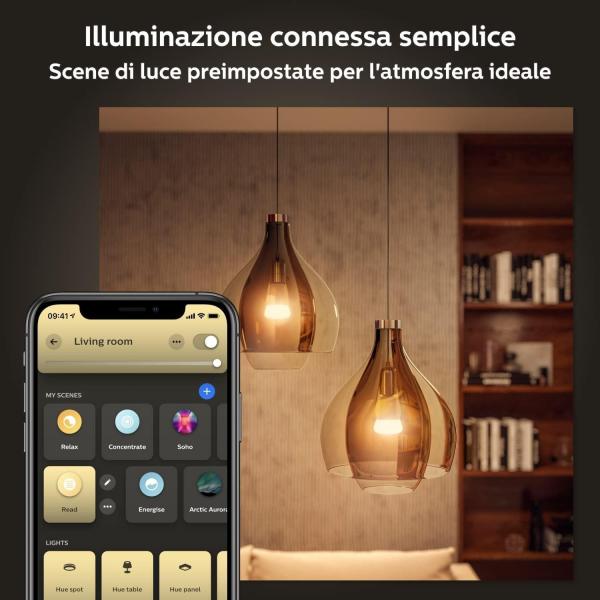 Philips Hue White Ambiance - Lampadina Led Connessa E27 - 9,5w Equivalente 75w - Compatibile Bluetooth - Image 4