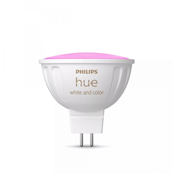 Lampadina Connessa - Philips Hue - Mr16 - Luce Bianca E Colorata - Compatibile Con Bluetooth - Funziona Con App E Voce