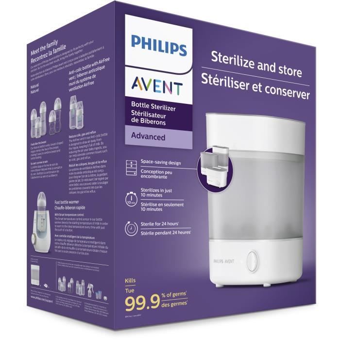 Philips Avent Scf291 / 00 Sterilizzatore Elettronico 4 In 1 + Cestello Piatti - Bianco - Image 3