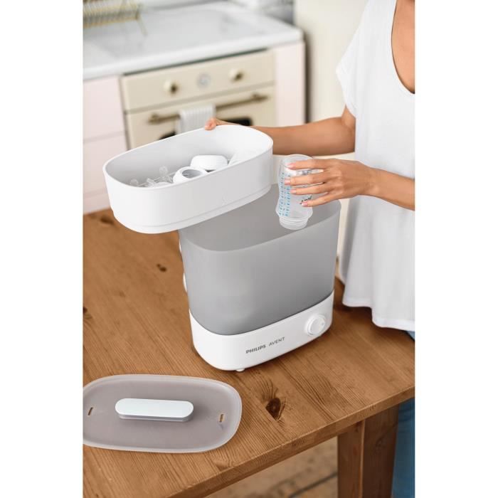 Philips Avent Scf291 / 00 Sterilizzatore Elettronico 4 In 1 + Cestello Piatti - Bianco - Image 5