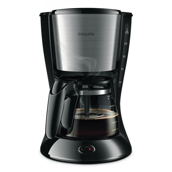 Caffettiera A Filtro Philips Daily Hd7462 / 20 - Nera E Acciaio Inox