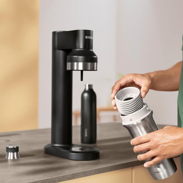 Bottiglia Brita Per Sodatrio - Acciaio Inossidabile - 0,65 L - Nera - Image 4