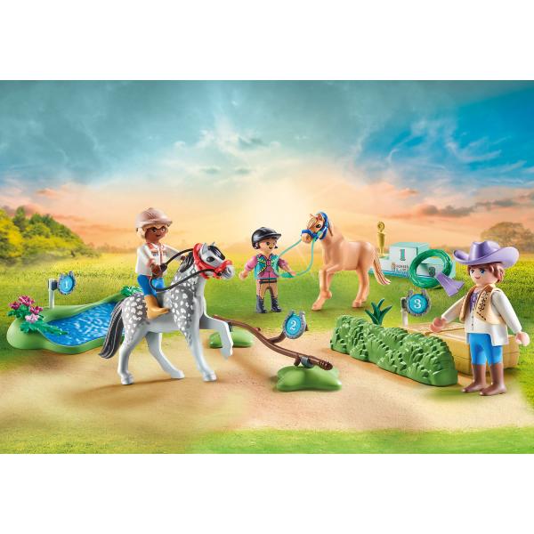 Playmobil 71495 Cavalieri Di Pony E Saltatori - Image 3