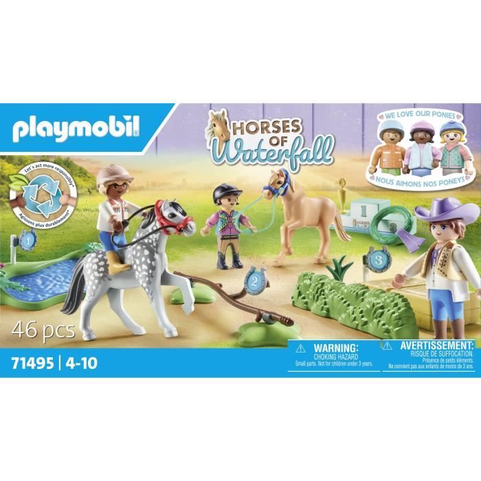 Playmobil 71495 Cavalieri Di Pony E Saltatori - Image 5