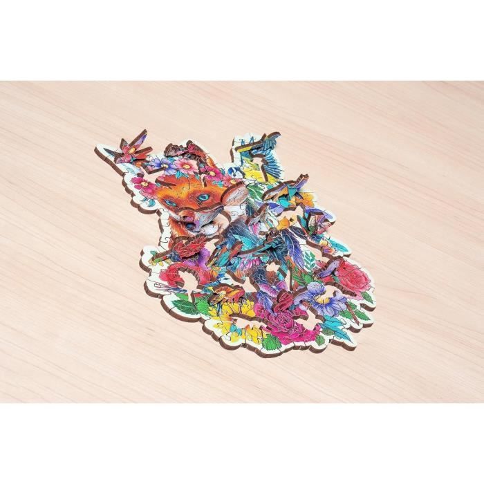 Puzzle In Legno - Forma - 150 Pz - Volpe Colorata - Image 5