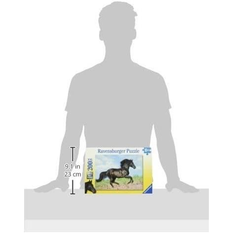 Puzzle Xxl Stallone Nero Da 200 Pezzi - Bambino - Paesaggio E Natura - 8 Anni - 12803 - Ravensburger - Image 3