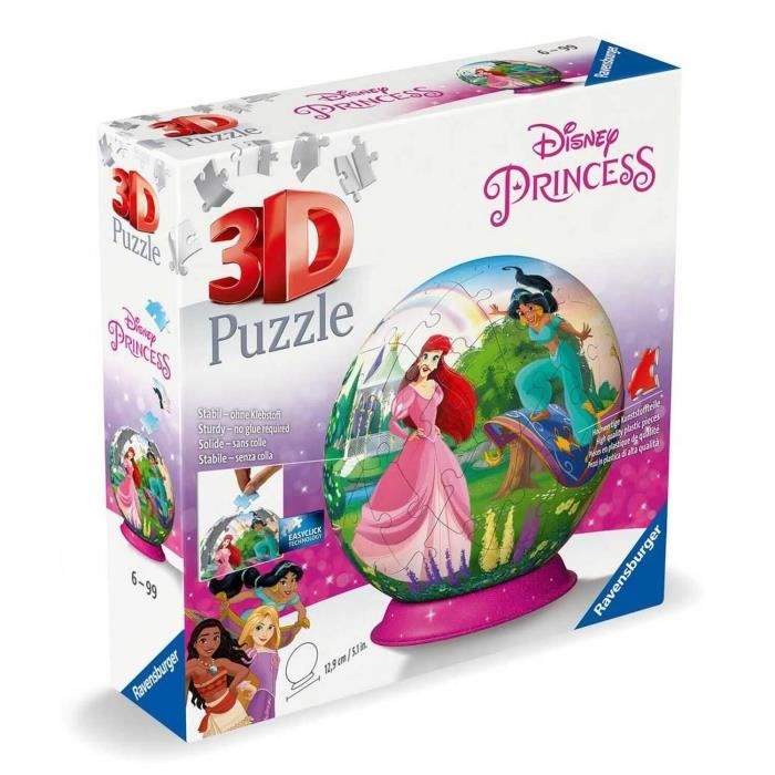 Palla Puzzle 3d Principesse Disney - 6 Anni - Ravensburger - 11579 - Image 4