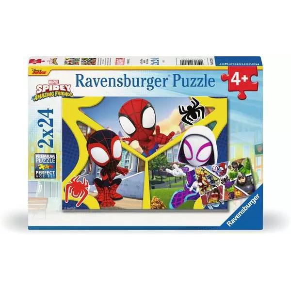 Puzzle 2x24 Pezzi Spidey & Company - Ravensburger 4 Anni
