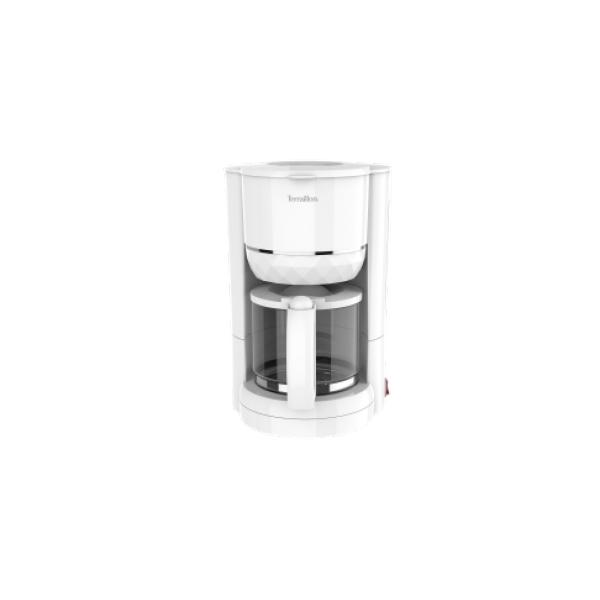 Caffettiera A Filtro – Terraillon – 15353 Diamant Bianca – 1,25 L – 980 W – Caraffa In Vetro – Mantiene Caldo