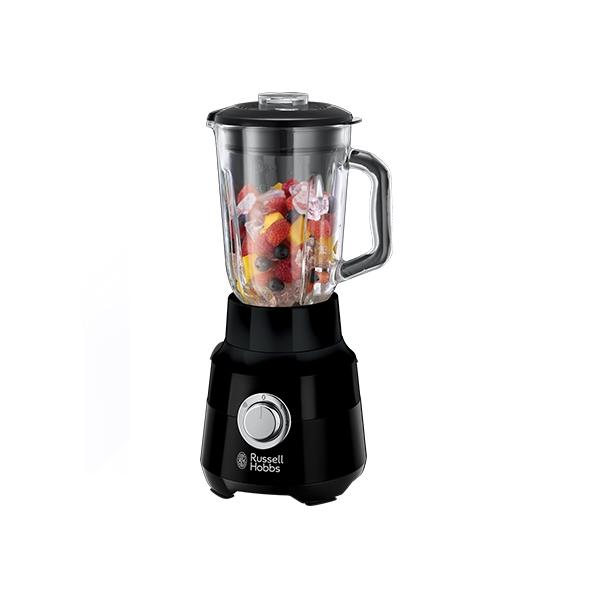 Frullatore - Russell Hobbs - Nero Opaco 24722-56 - 650 W - Nero Opaco - Ciotola In Vetro Da 1,5 L - 2 Velocità + Impulso