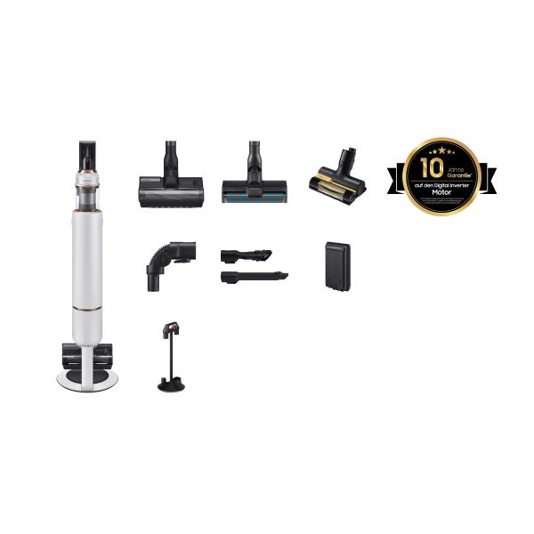 Samsung Bespoke Jet Plus Complete Vs20b95c43w - 210 Aw Aspirapolvere A Batteria Con Stazione Di Pulizia