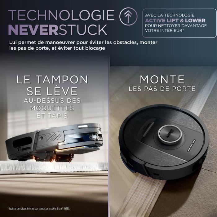 Shark Powerdetect Nevertouch Robot Aspirapolvere E Lavapavimenti AutO-Svuotante - 650 Watt - 2 Spazzole Laterali - Image 5