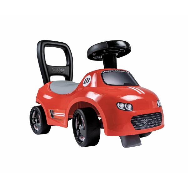 Smoby - Marsupio 2 In 1 - Auto Red - Box Sottosella + Clacson - A Partire Da 10 Mesi - Prodotto In Francia