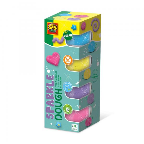 Argilla Da Modellare Feel Good - Glittering (4x90gr) - Ses Creative