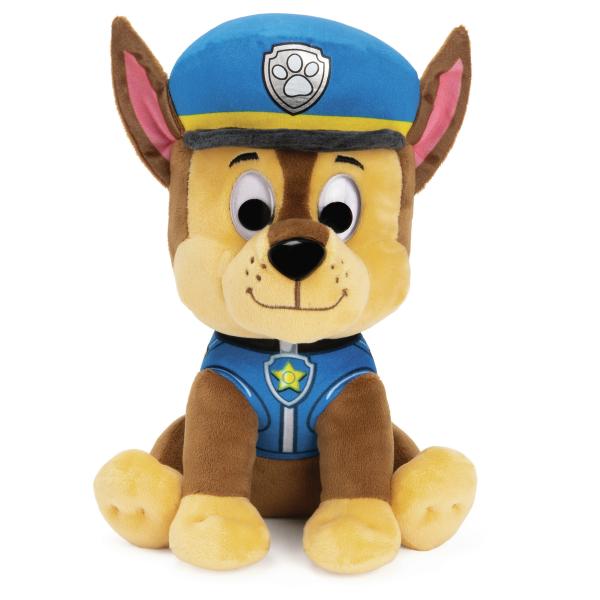 Pat Patrol - Peluche 25 Cm Chase Paw Patrol Gund - 6058444 - Peluche Morbido E Lavabile Da 12 Mesi