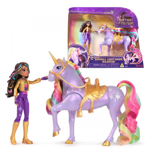 Spin Master Sophia E Wildstar Magic Light Accademia Unicorno