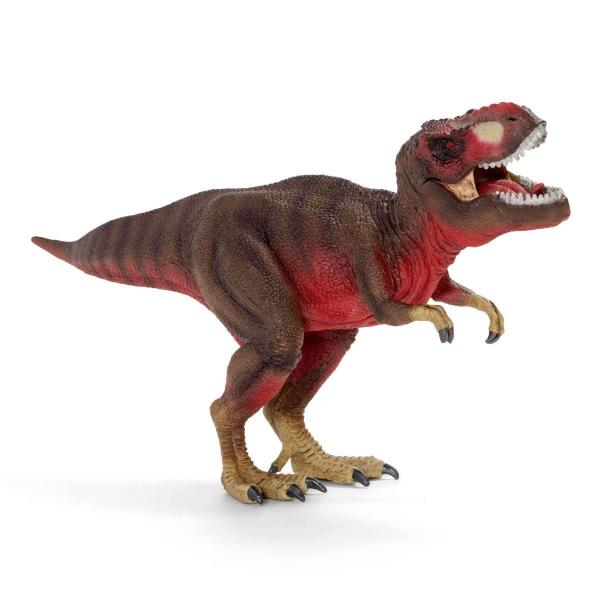 Figurina - Schleich - Tyrannosaurus Rex Rosso - Dinosauri - Misto - 5 Anni