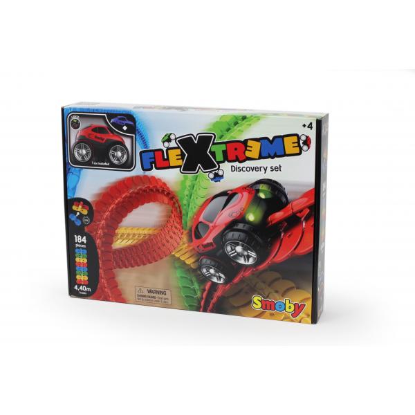 Flextreme Discovery Set - Circuito Automobilistico - Lunghezza 4,40 Metri - Smoby