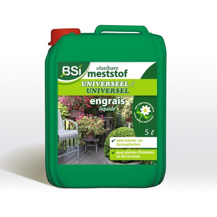 Bsi - Fertilizzante Universale - Per Piante Da Interno Ed Esterno - Con Oligoelementi - Salute E Fioritura - 5l - Uab