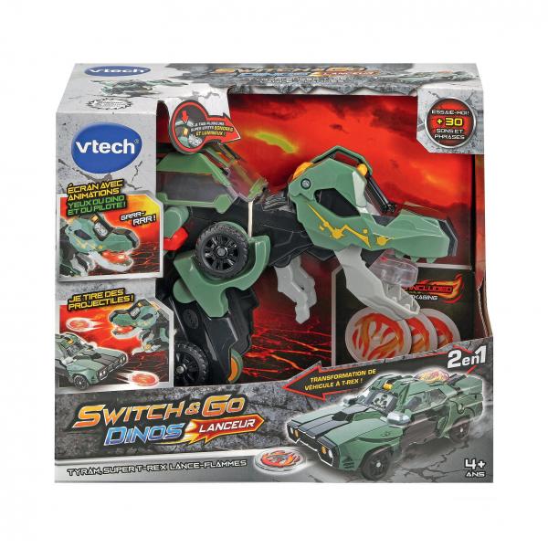 Vtech - Switch & Go Dinos Launcher - Tyram, Super T -Rex Lance Flames - Image 3