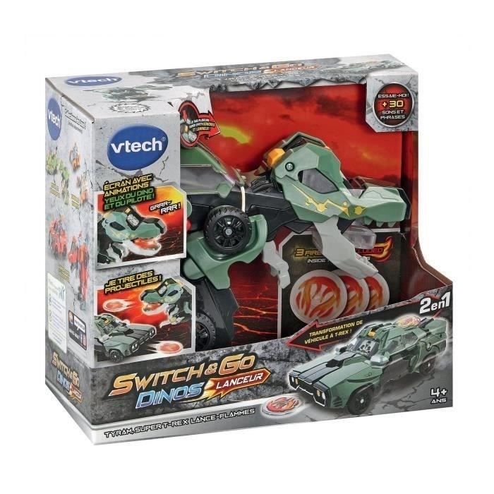 Vtech - Switch & Go Dinos Launcher - Tyram, Super T -Rex Lance Flames - Image 5