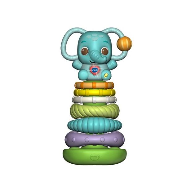 Vtech Baby - Nino, Baby Elephant Stacko 3 In 1 (plastica A Base Biologica)