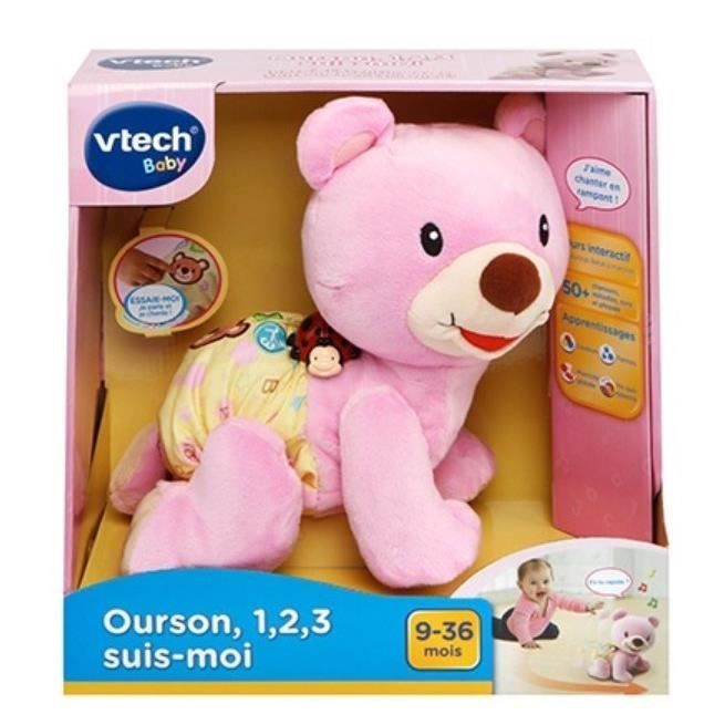 Vtech Baby - Orso, 1,2,3 Seguimi - Rosa - Image 3