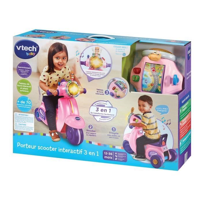 Vtech Giro In Scooter Interattivo 3 In 1 Rosa - Image 5