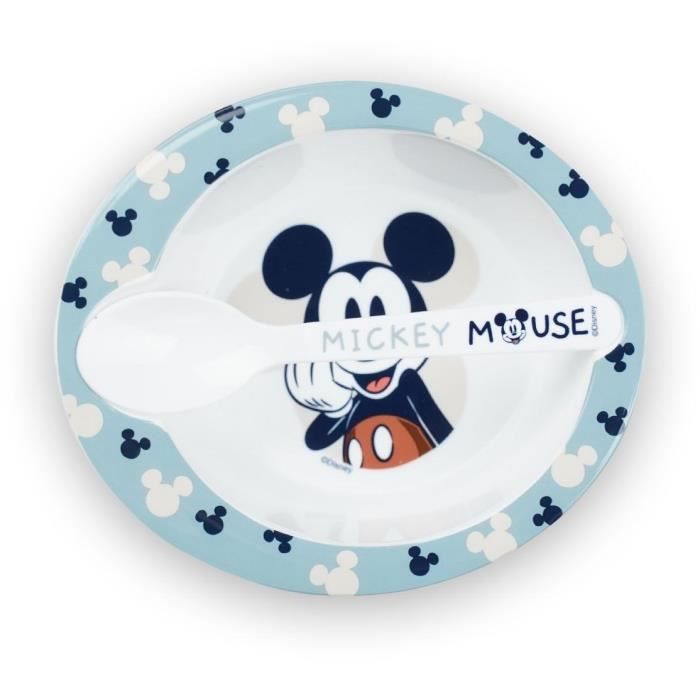 Set Pasto Per Microonde Ciotola + Cucchiaio Di Topolino