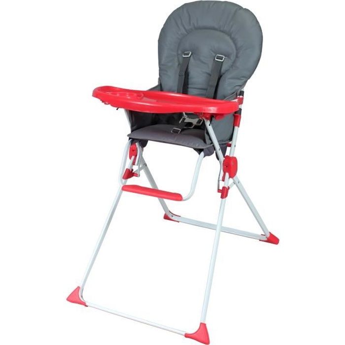 Bambikid Sedia Grigio Rosso