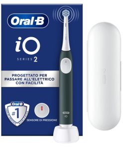 Spazzolino Elettrico - Oral B - Serie Io2 - Verde Foresta + Custodia Da Viaggio