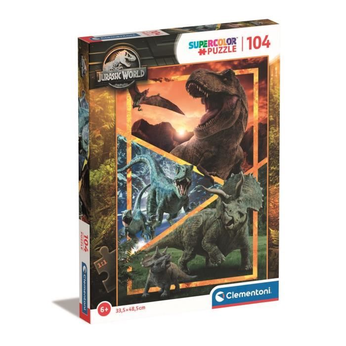 Clementoni - 104 Pezzi Super - Jurassic World