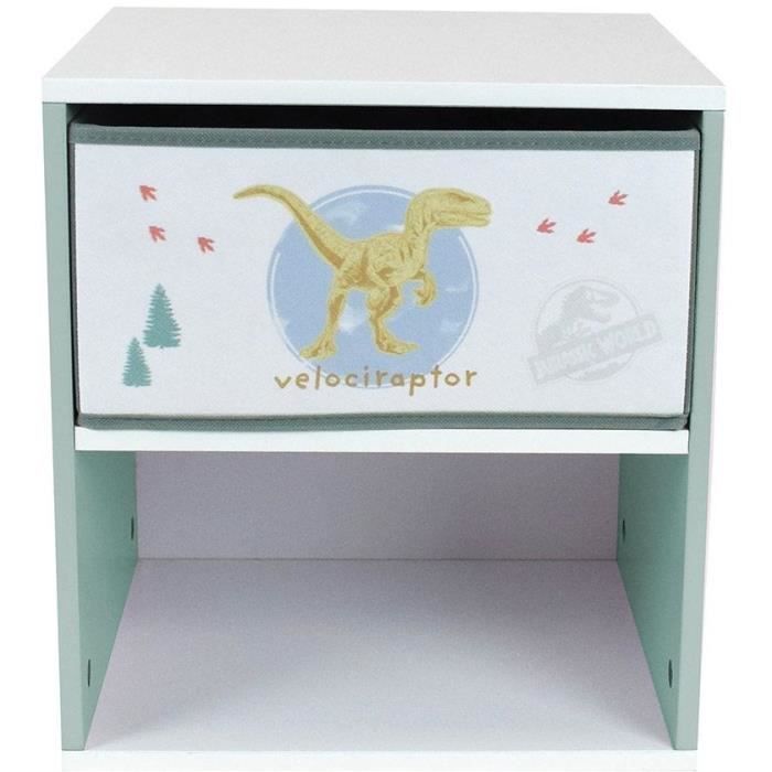 Capestro Con Cassetto Dei Dinosauri - Word Jurassic - Fun House - H.36 X L.33 X D.30 cm