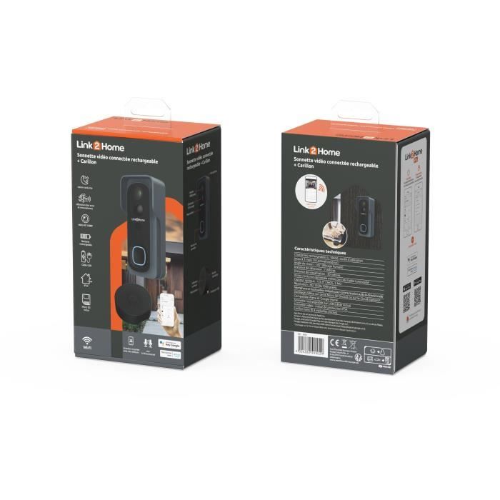 Kit Campanello Connesso - Link2home - WI-Fi - Audio Bidirezionale - Campanello Wireless - Sd Da 8 gb - Image 5