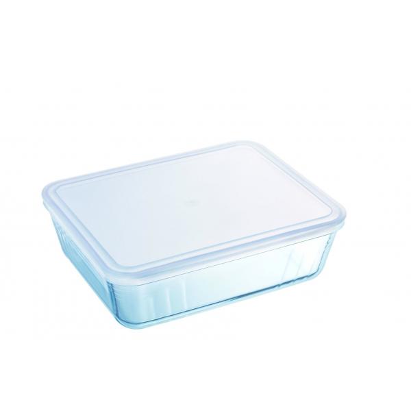 Pyrex - 242p000 / 7046 - Piatto Rettangolare Con Coperchio - 22 Cm * 17 Cm - Pyrex Cook & Freeze