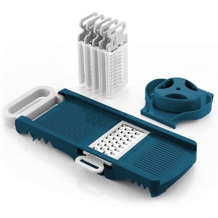 Mandolina Pieghevole - Arthur Martin - Amm530 - 6 In 1 - 3 Lame Per Grattugia E 3 Lame Per Tagliare Verdure - Acciaio Inossidabile