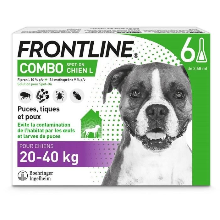 Frontline Dog Combo 20-40kg - 6 Pipette